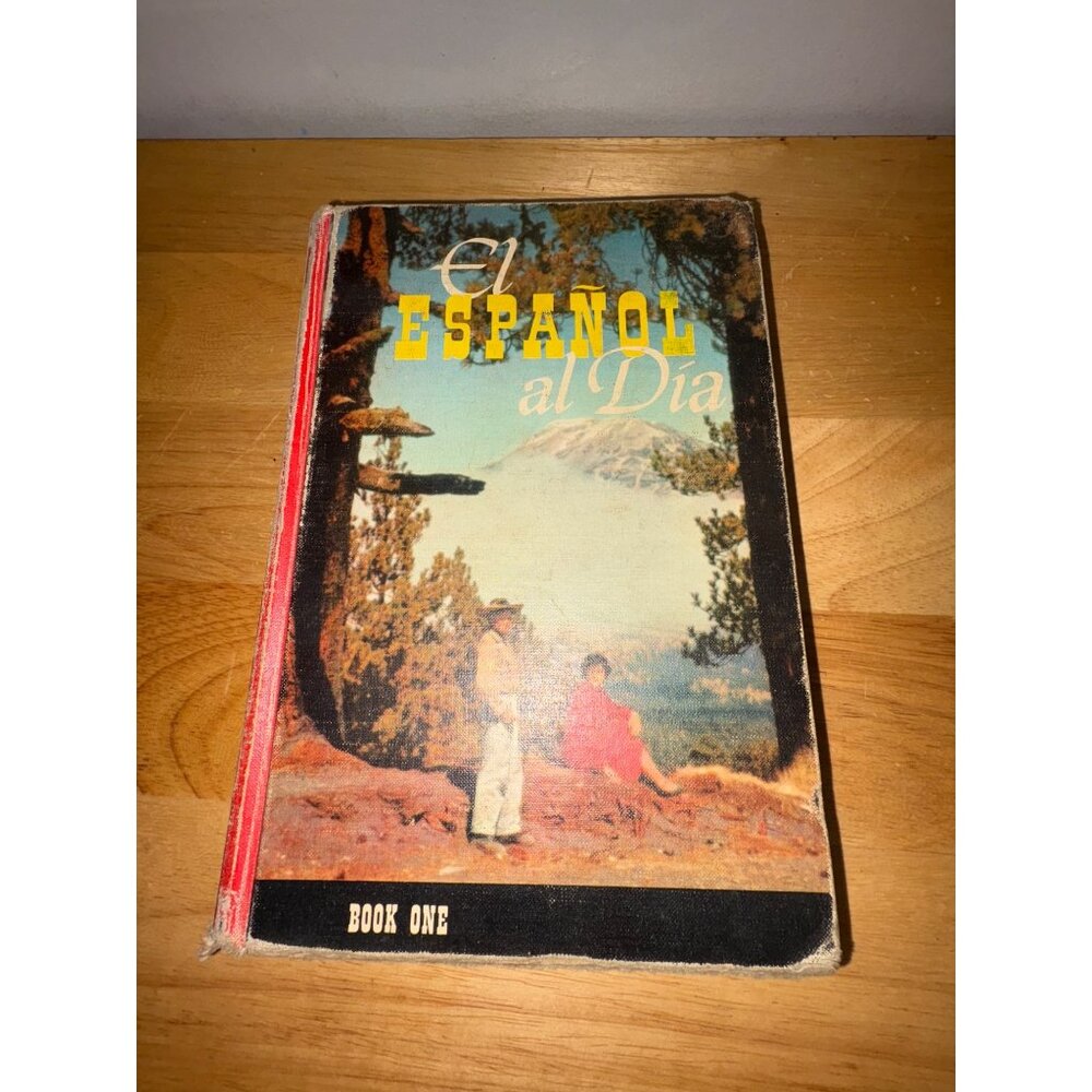 El Español Al Día Book One Hardcover Spanish Language Textbook 1956 Laurel Turk